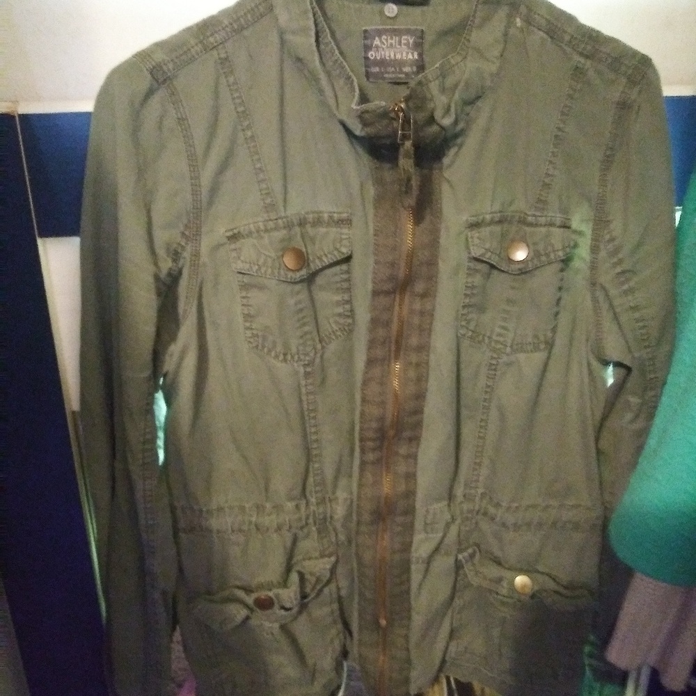 Military green jacket